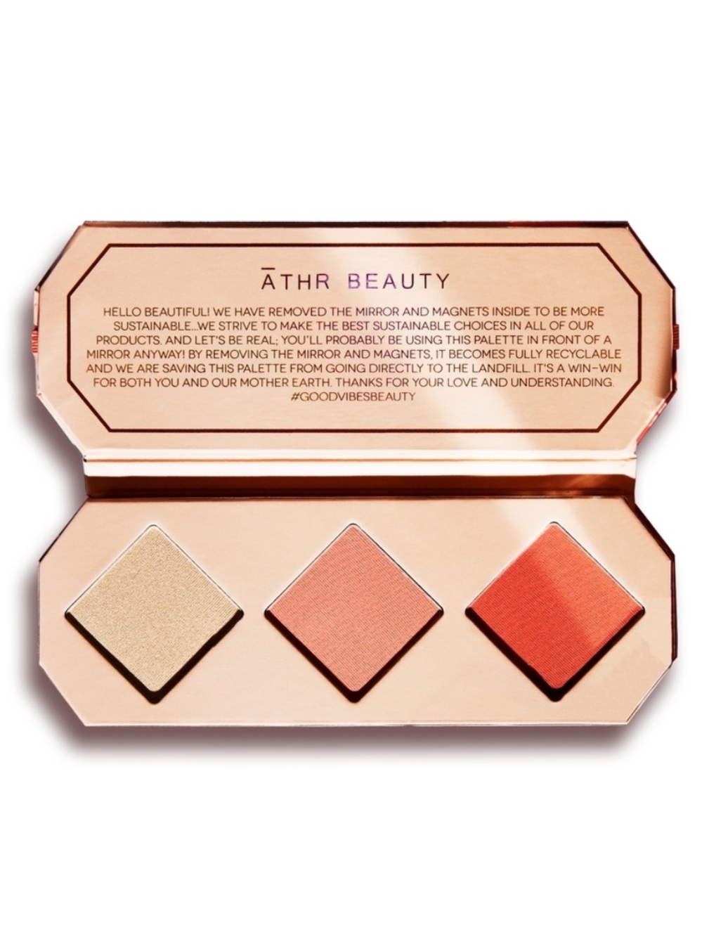 ATHR BEAUTY Crystal Charged Trio Blush & Highlighter Palette
